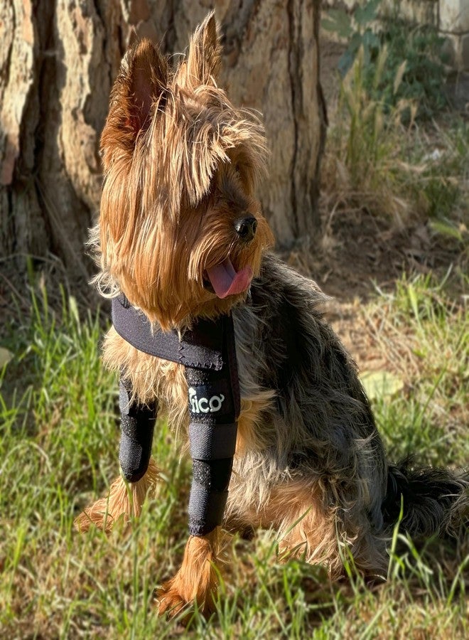 Fico Double Dog Elbow Brace for Both Front Legs, Elbow Dysplasia & Arthritis Support, Vet Approved, Adjustable with Removable Splints, Orthopedic Dog Shoulder Brace for Injuries & Recovery (Small) - Image 5